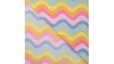 Cute Fleece Print - Multicolor Zigzag
