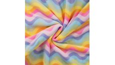 Cute Fleece Print - Multicolor Zigzag