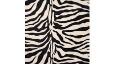 Cute Fleece Print - Zebra, Black