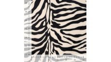 Cute Fleece Print - Zebra, Black