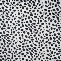 Cute Fleece Print - Dalmatian, White
