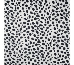Cute Fleece Print - Dalmatian, White
