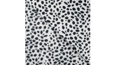 Cute Fleece Print - Dalmatian, White