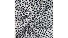 Cute Fleece Print - Dalmatian, White