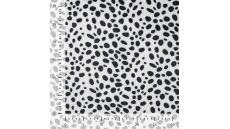Cute Fleece Print - Dalmatian, White
