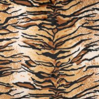 Cute Fleece Print - Tiger, Caramel