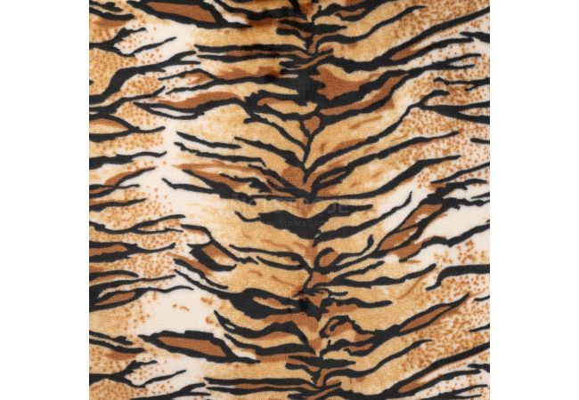 Cute Fleece Print - Tiger, Caramel