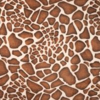 Cute Fleece Print - Giraffe, Brown