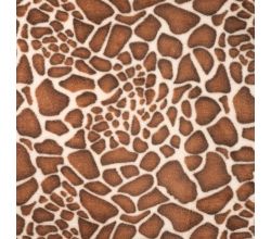 Cute Fleece Print - Giraffe, Brown