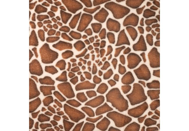 Cute Fleece Print - Giraffe, Brown