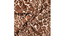 Cute Fleece Print - Giraffe, Brown