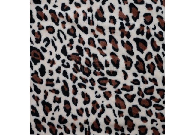 Cute Fleece Print - Leopard, Sand