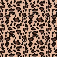 Cute Fleece Print - Leopard, Salmon