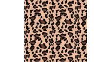 Cute Fleece Print - Leopard, Salmon
