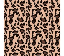 Cute Fleece Print - Leopard, Salmon