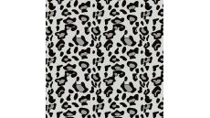 Cute Fleece Print - Leopard, Grey