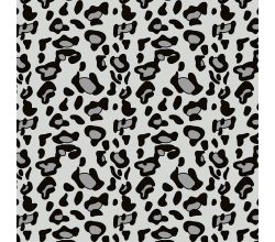 Cute Fleece Print - Leopard, Grey