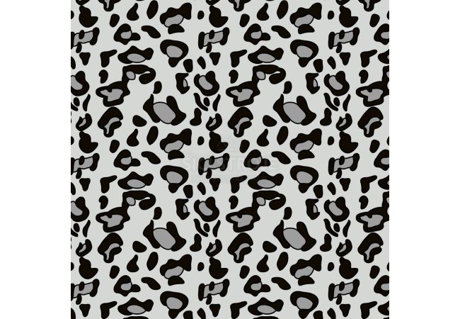 Cute Fleece Print - Leopard, Grey