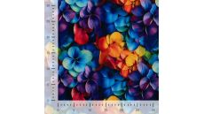 Alpenfleece Digital Print - Flowers, Multicolor