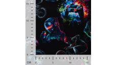 Alpenfleece Digital Print - Urban Life, Black