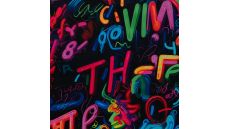 Alpenfleece Digital Print - Graffiti, Multicolor