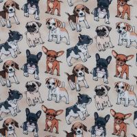 Alpenfleece Digital Print - Dogs, Sand