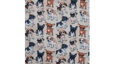 Alpenfleece Digital Print - Dogs, Sand