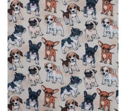 Alpenfleece Digital Print - Dogs, Sand