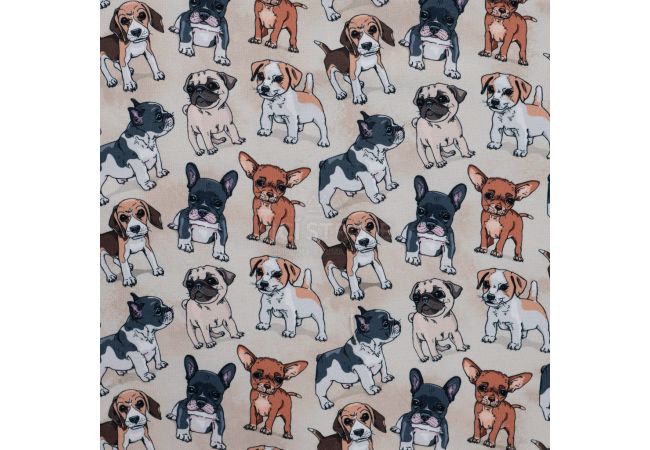 Alpenfleece Digital Print - Dogs, Sand