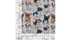 Alpenfleece Digital Print - Dogs, Sand