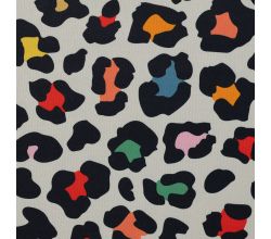 Alpenfleece Digital Print - Leopard, Sand