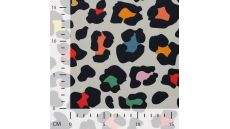 Alpenfleece Digital Print - Leopard, Sand