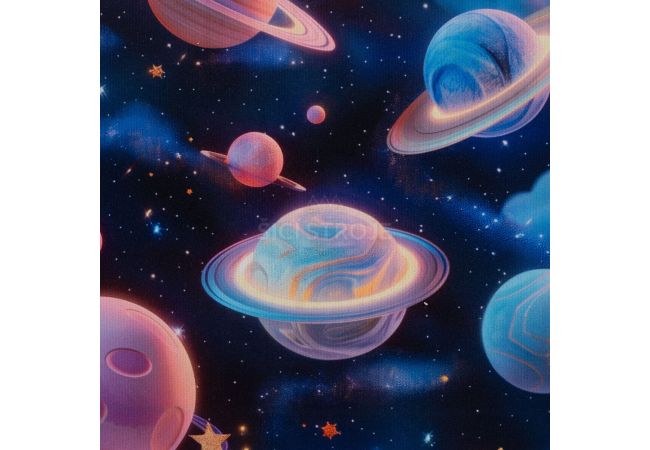 Alpenfleece Digital Print - Space, Navy