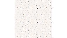Nicky Velour Print - Hearts, Off White