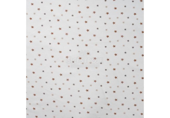 Nicky Velours Print - Stars, Off White