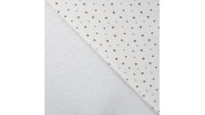 Nicky Velours Print - Stars, Off White