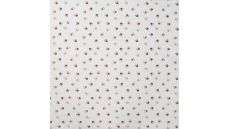Nicky Velours Print - Paws, Off White