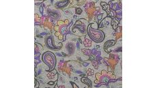 Happy Fleece Print - Paisley, White