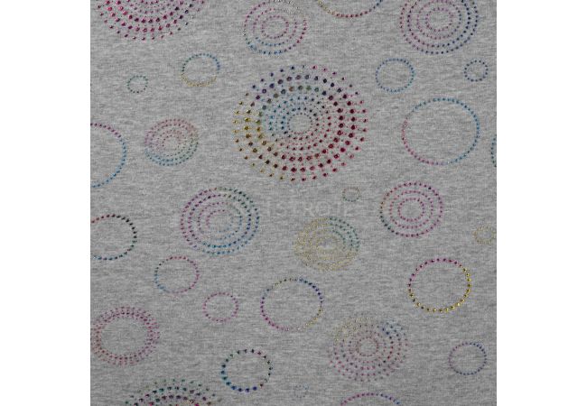 Happy Fleece Dew Drops - Circles, Multicolor