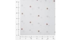 Bambino Embroidery Bronze - Hearts, Bronze
