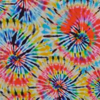 Bambino Digital Print - Tie Dye, Red/Aqua