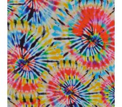 Bambino Digital Print - Tie Dye, Red/Aqua
