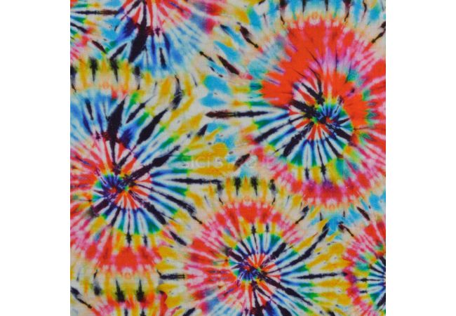 Bambino Digital Print - Tie Dye, Red/Aqua