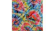 Bambino Digital Print - Tie Dye, Red/Aqua