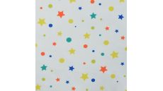 Soft Shell Digital Print - Stars & Dots, White