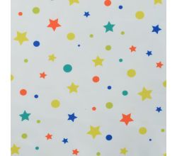Soft Shell Digital Print - Stars & Dots, White