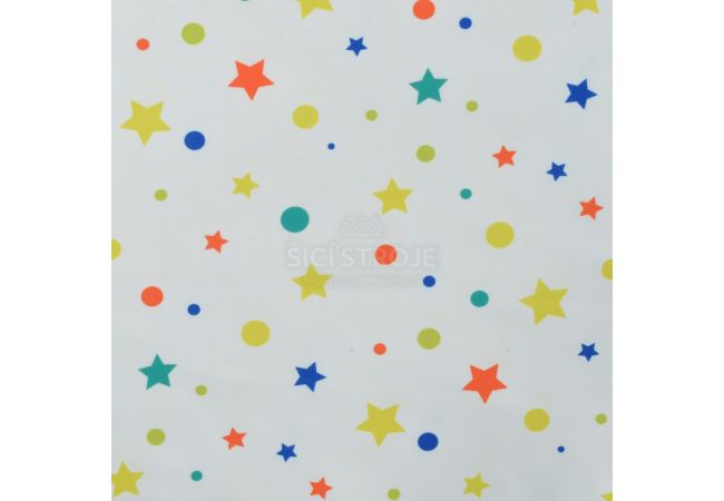 Soft Shell Digital Print - Stars & Dots, White