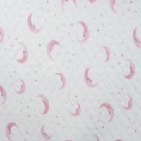 Diamond Digital Print - Moons & Stars, Baby Rose