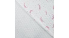 Diamond Digital Print - Moons & Stars, Baby Rose
