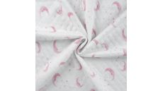 Diamond Digital Print - Moons & Stars, Baby Rose